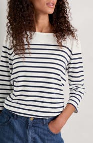 Seasalt Cornwall Sailor Stripe Organic Cotton Top