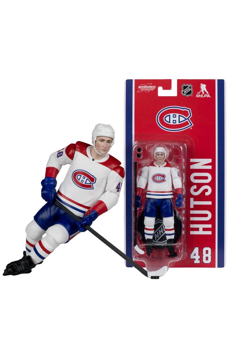 McFarlane Lane Hutson Montreal Canadiens McFarlane NHL 6" Articulated Figure, Main, color, Multi-Color