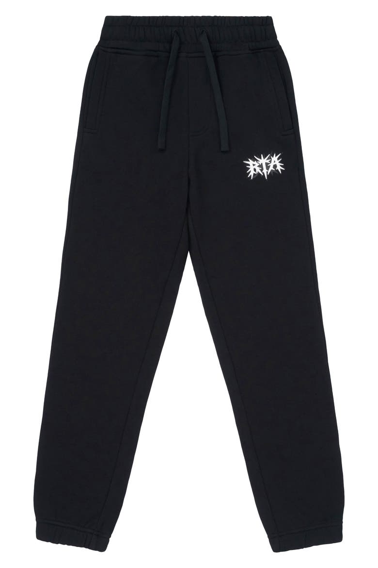Kids' Ewan Cotton Sweatpants, Main, color, BLACK SPIKE RTA
