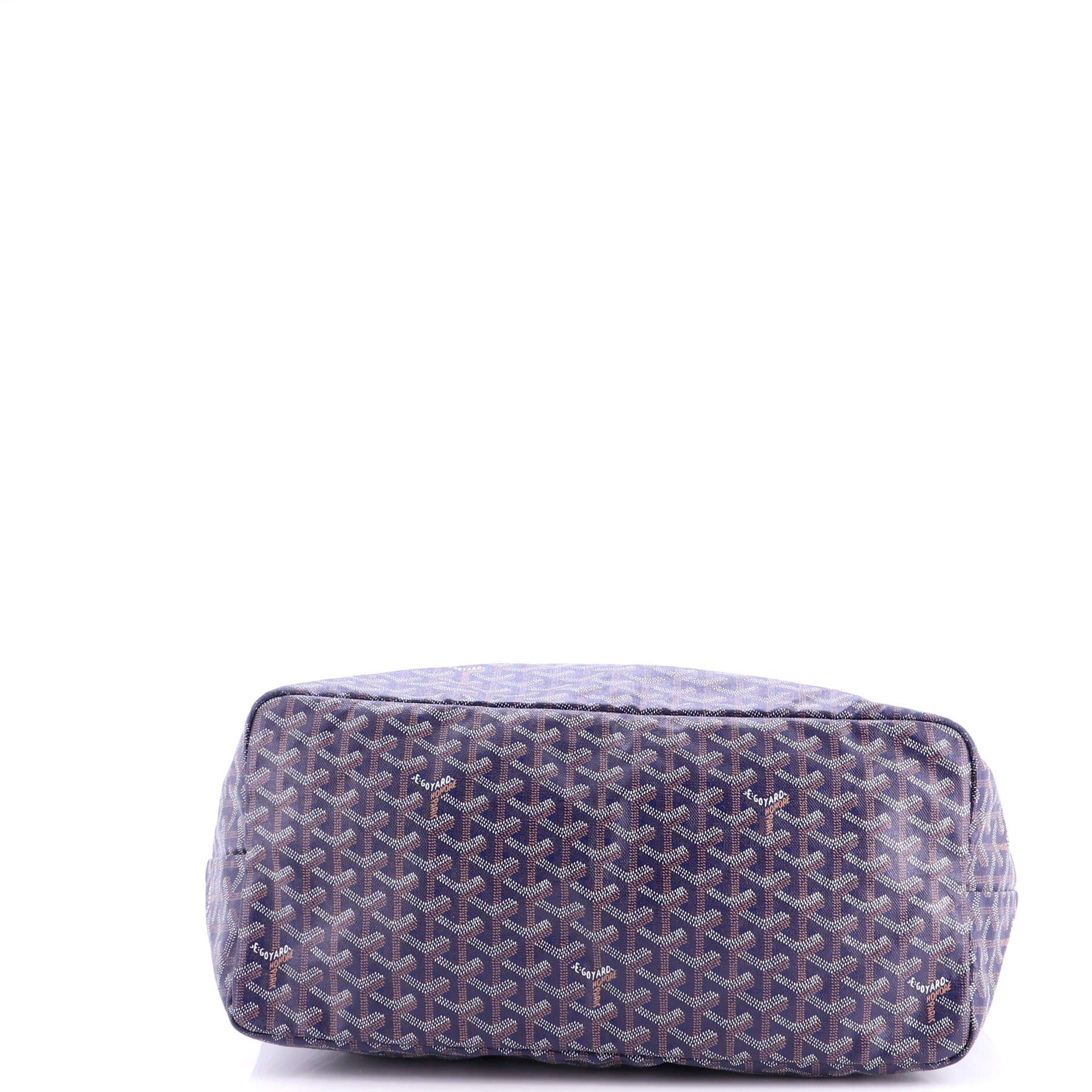 Pre-Owned Goyard Saint Louis Tote Coated Canvas GM, Alternate, color, Blue