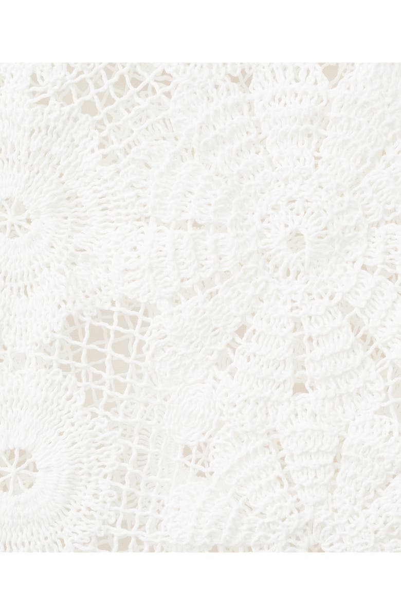MANGO Lace Midi Skirt, Alternate, color, Off White