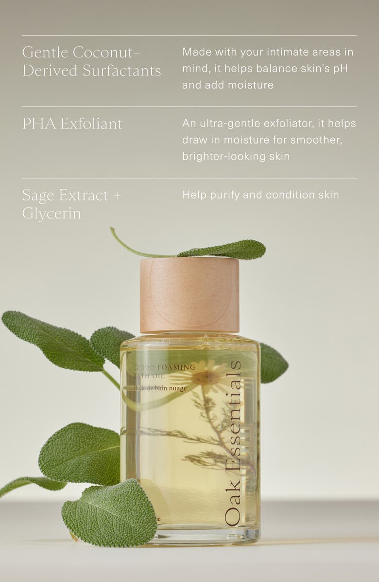 Oak Essentials Cloud Foaming Bath Oil, Alternate, color, 