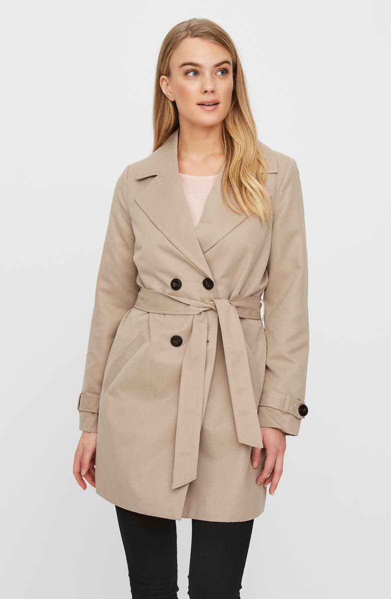 VERO MODA Berta Trench Coat, Alternate, color,