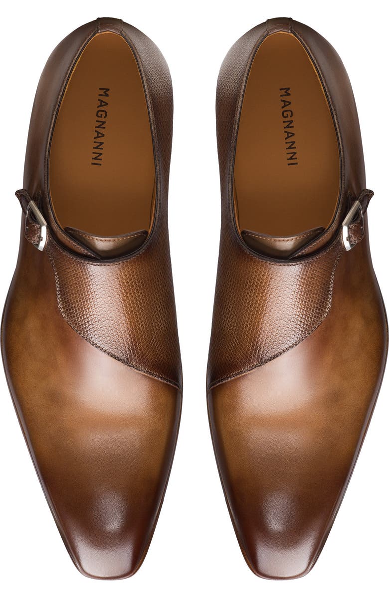 Magnanni Delphi Monk Strap Shoe, Alternate, color, Torba