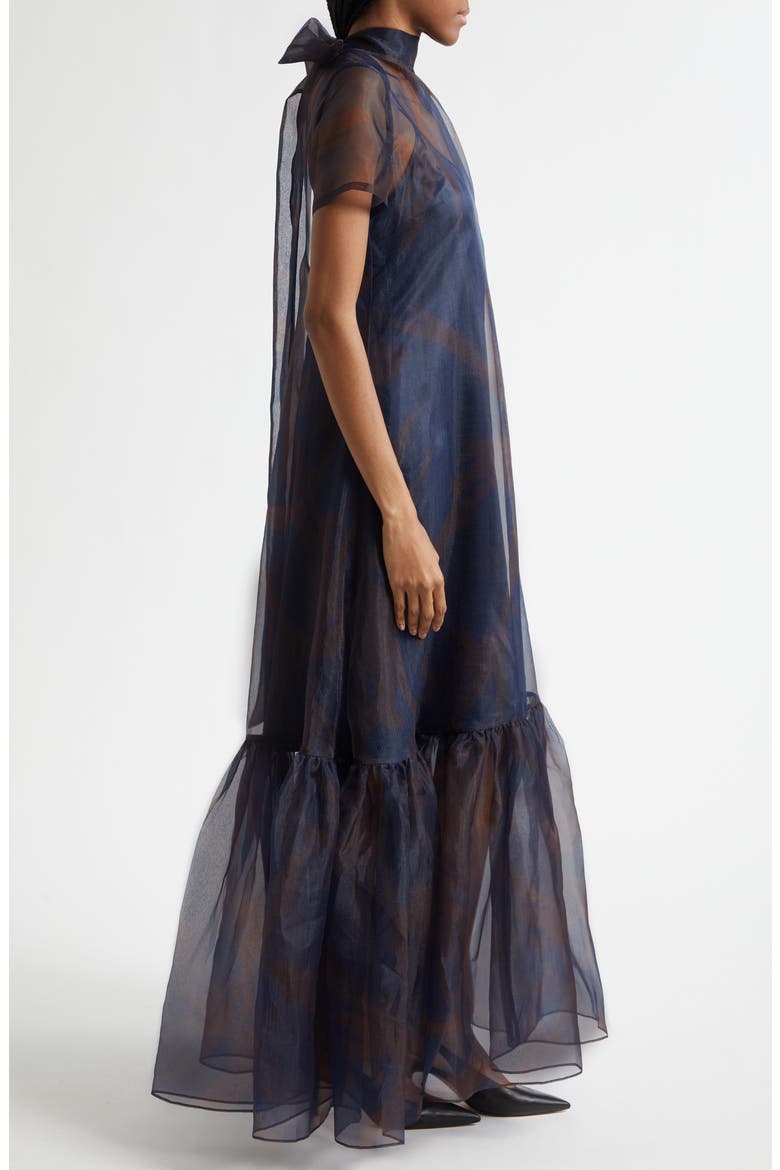 Calluna Organza Gown, Alternate, color, TWILIGHT FOLIAGE
