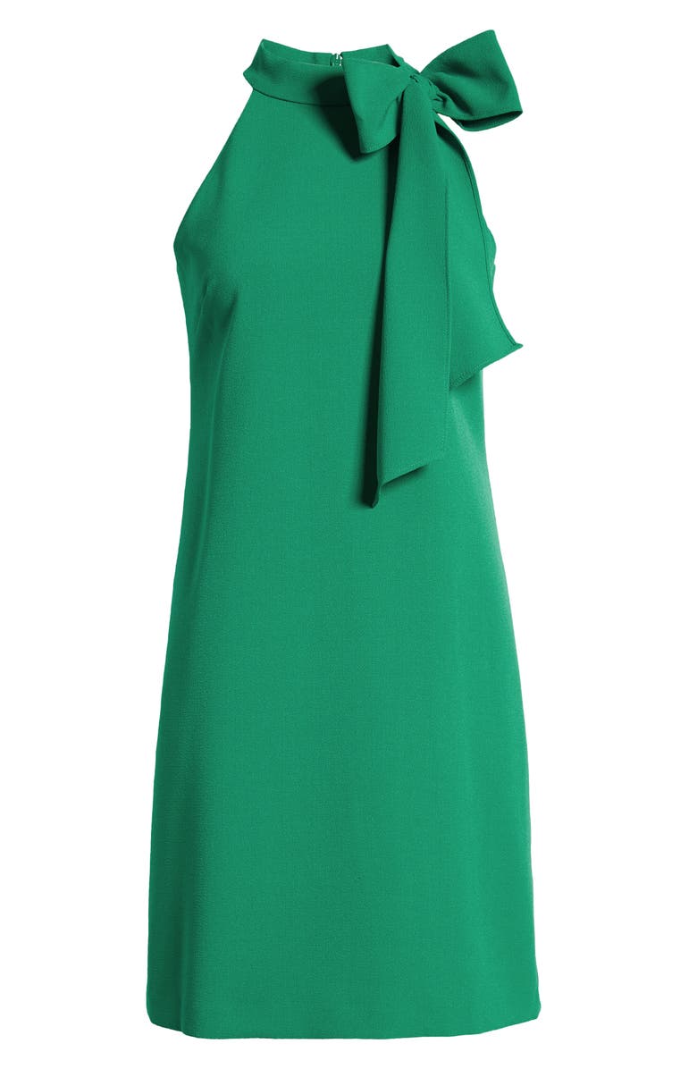 Vince Camuto Tie Neck A-Line Dress, Alternate, color, Kelly Green