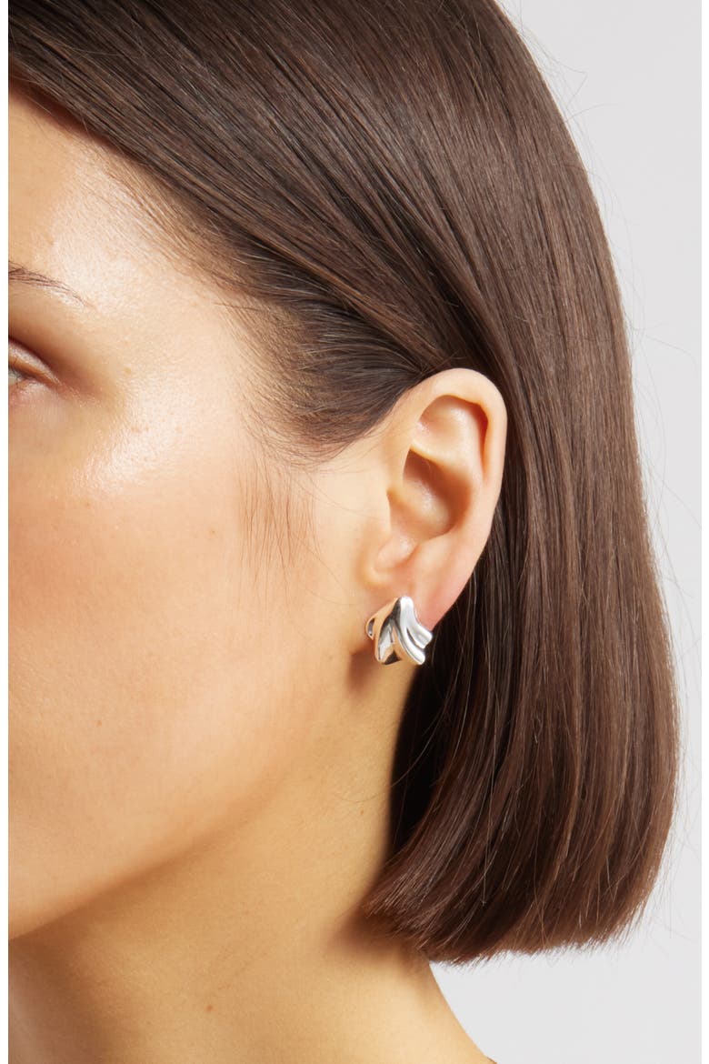 Zoe Stud Earrings, Alternate, color, HIGH POLISH SILVER