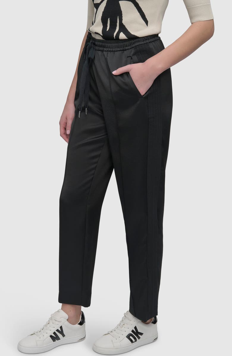 DKNY Side Stripe Track Pants, Alternate, color,