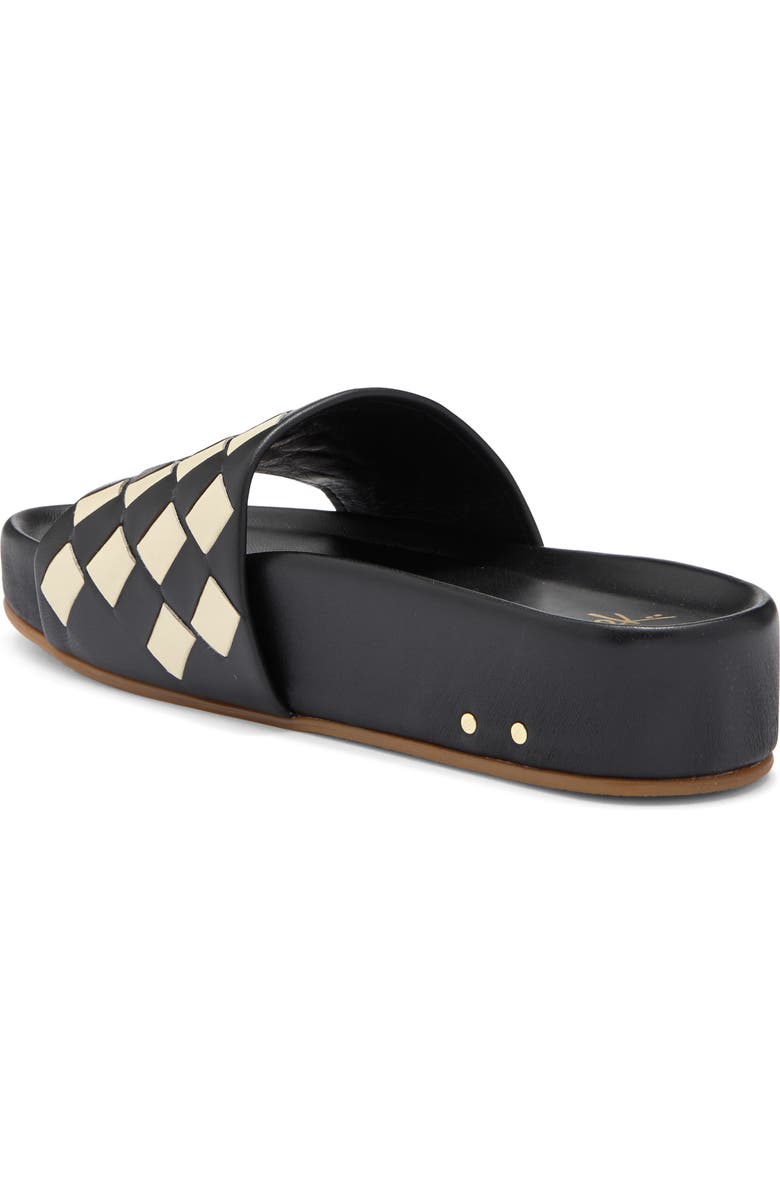 Beek Pelican Slide Sandal, Alternate, color, Eggshell/ Black