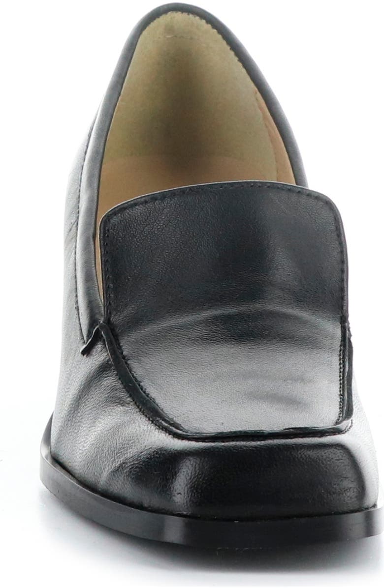 Bos. & Co. Amari Loafer Pump, Alternate, color, Black Cordero Leathe