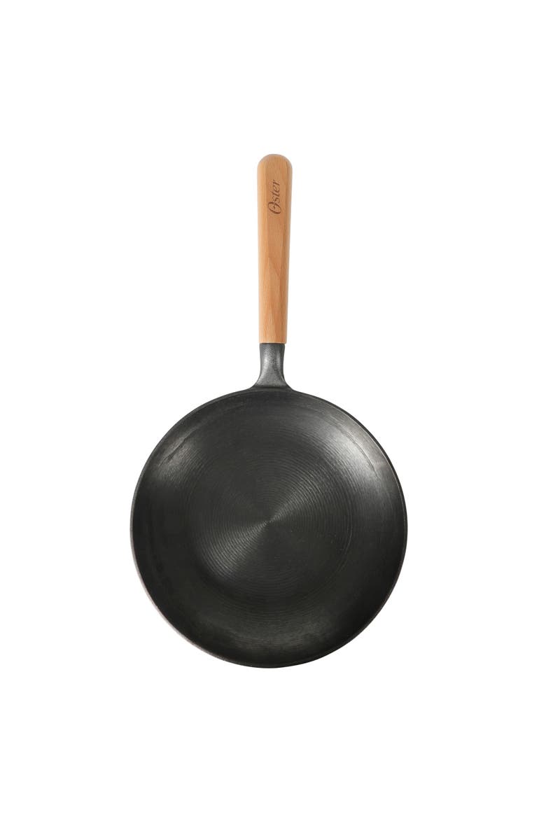 Platinum Flintfield Pre-Seasoned Cast Iron Skillet with Wood Handle, Alternate, color, Black