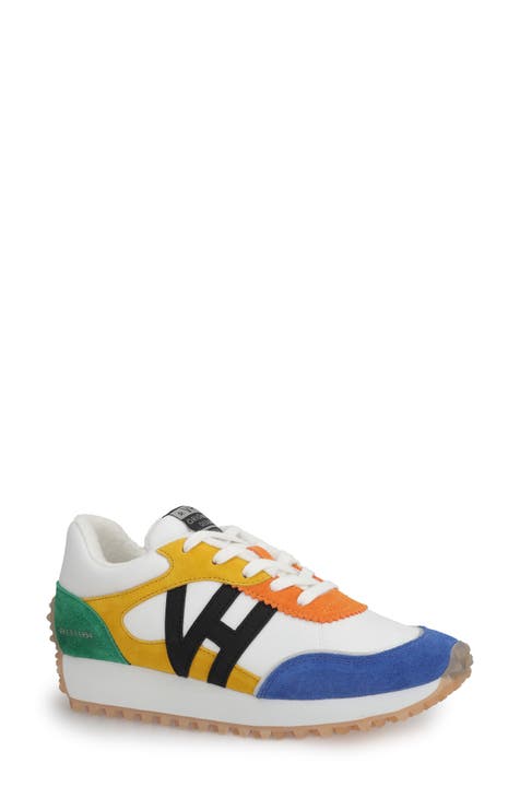 Blue and yellow sneakers women's online