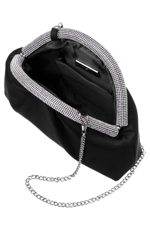 Nina Jane Frame Clutch In Black
