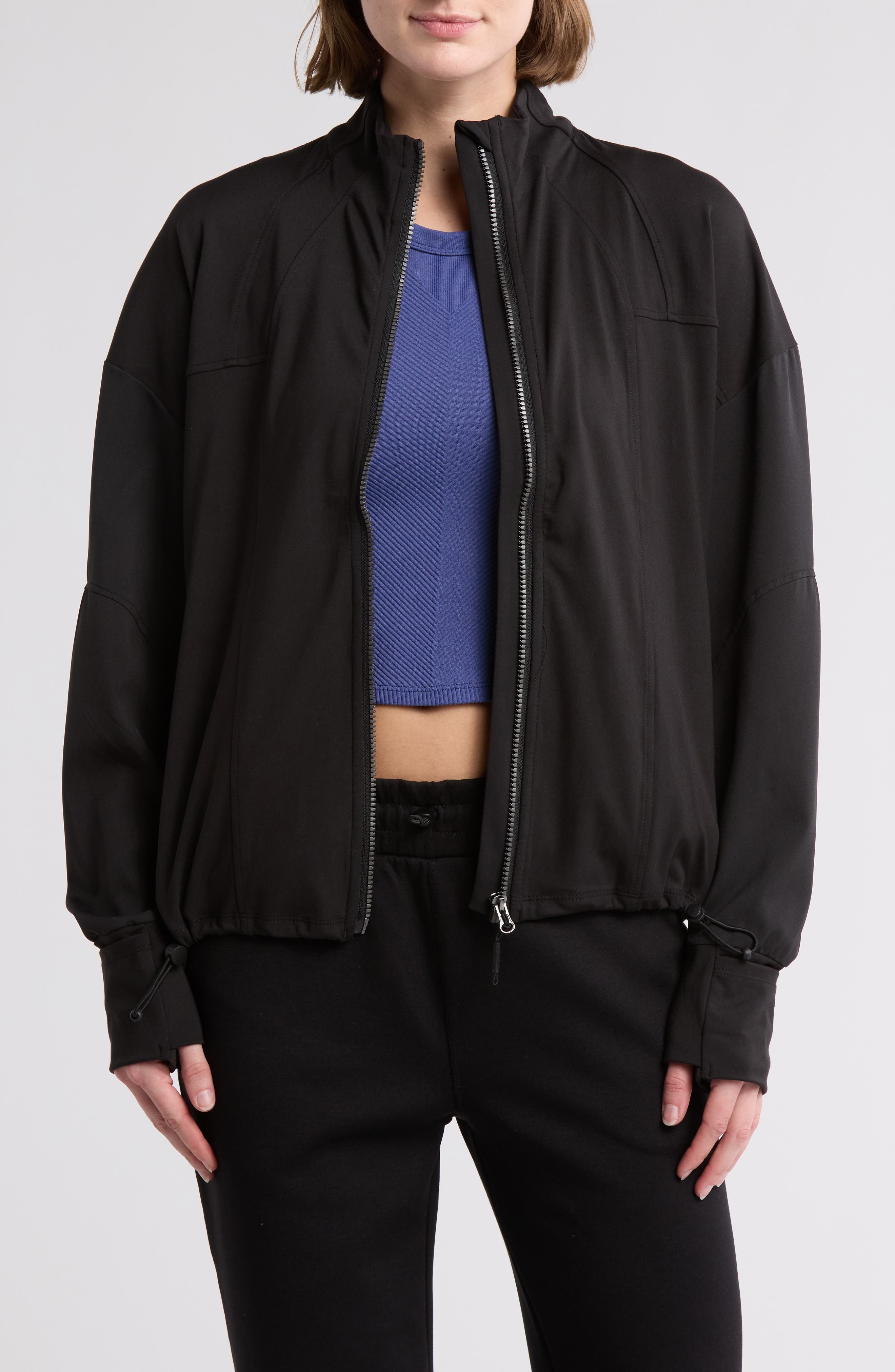 KYODAN Interlock Mixed Media Jacket (Women) | Nordstromrack