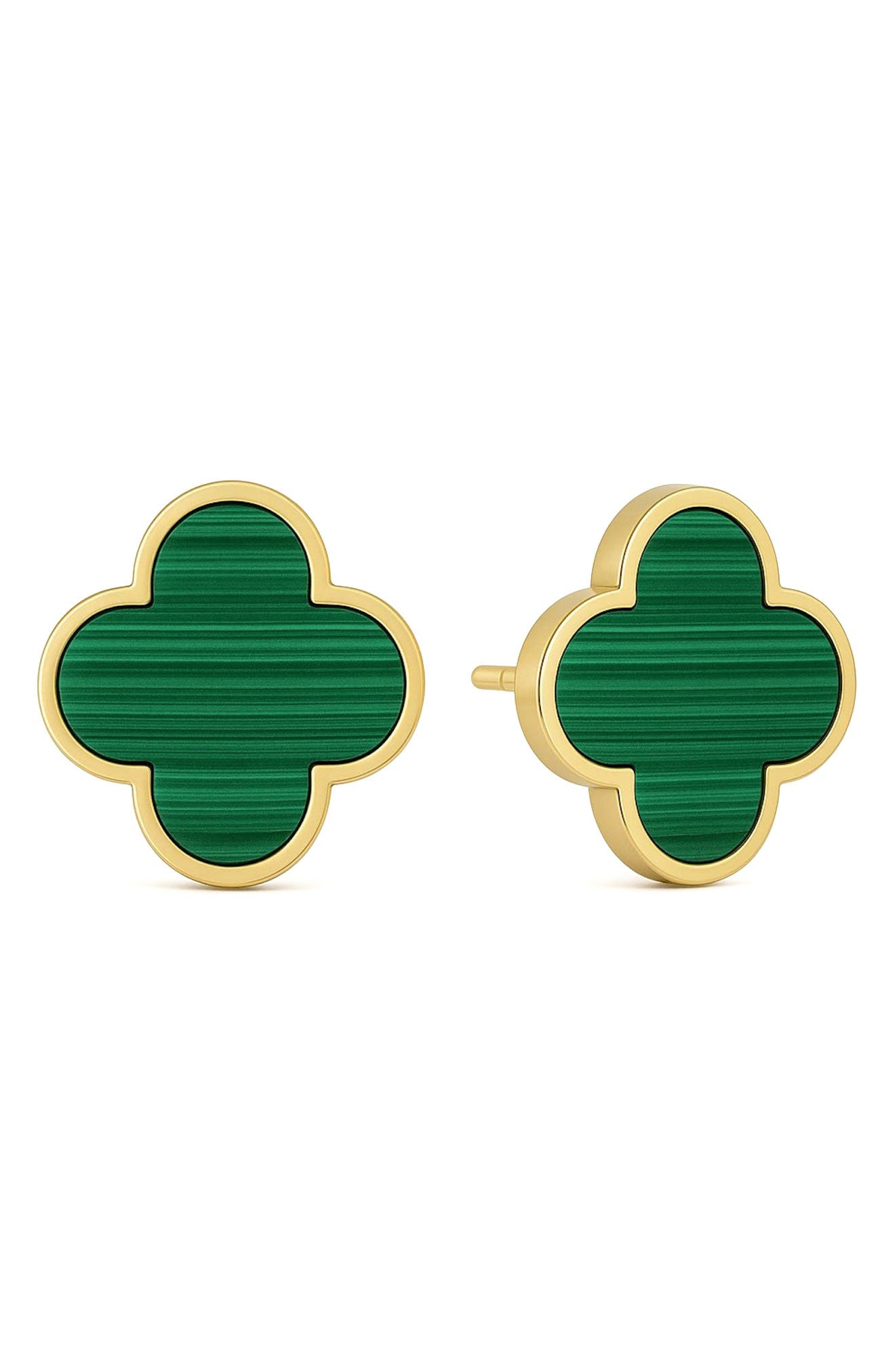 GABI RIELLE Clover Stud Earrings