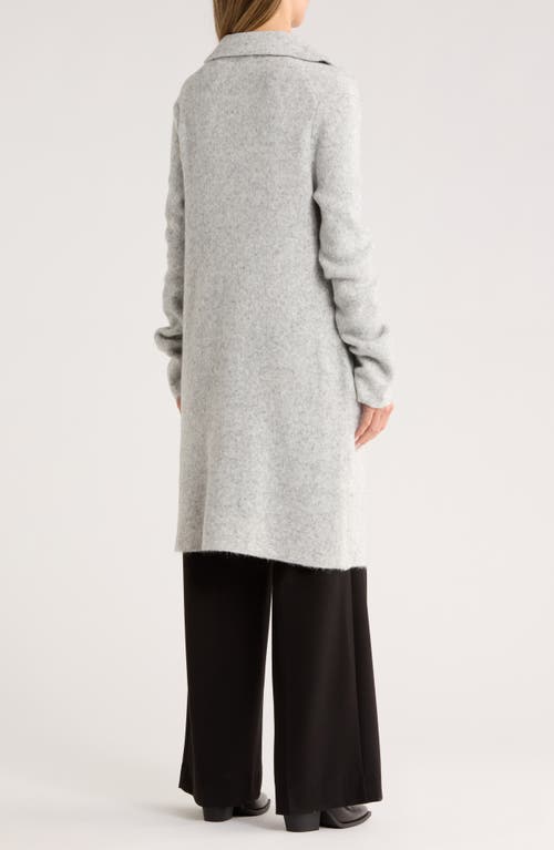 Elie Elie Tahari Button Front Sweater Coat In Gray