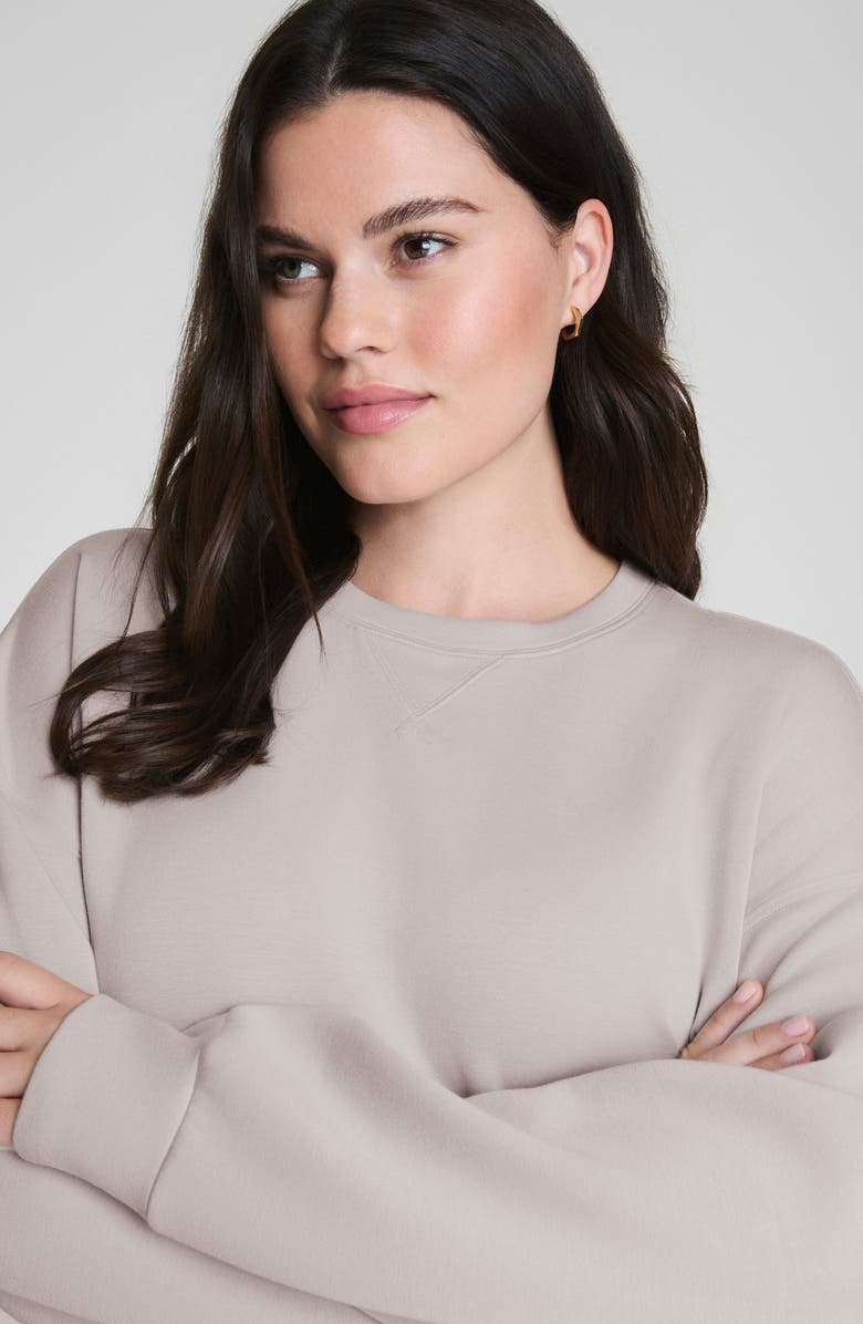 SPANX<sup>®</sup> AirEssentials Crewneck Sweatshirt, Alternate, color, French Grey