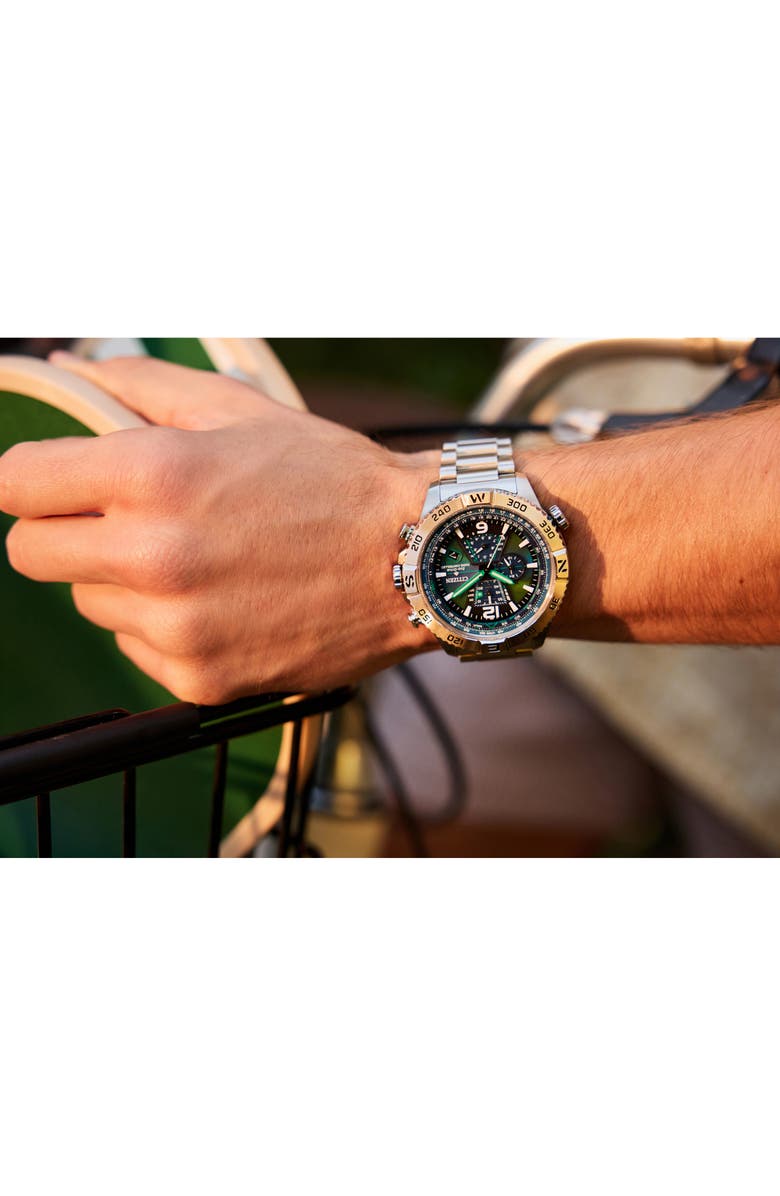 Citizen Promaster Navihawk A-T Eco-Drive Chronograph Bracelet Watch, 48mm, Alternate, color,