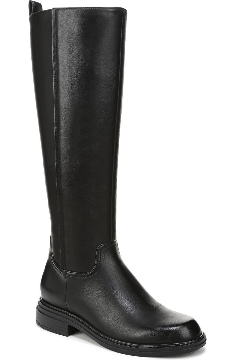 Naturalizer Lennox Knee High Boot, Main, color, Black Faux Leather