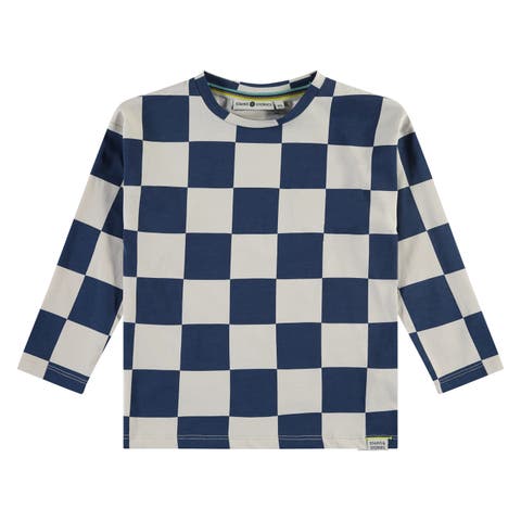 Allover Checkers Long Sleeve Sweatshirt