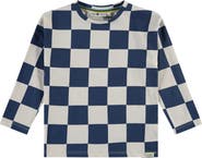Stains and Stories by Babyface Allover Checkers Long Sleeve Sweatshirt