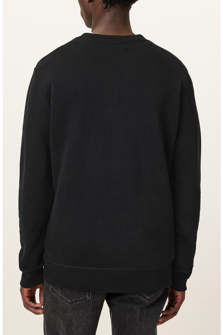 Raven Crewneck Sweatshirt, Alternate, color, BLACK