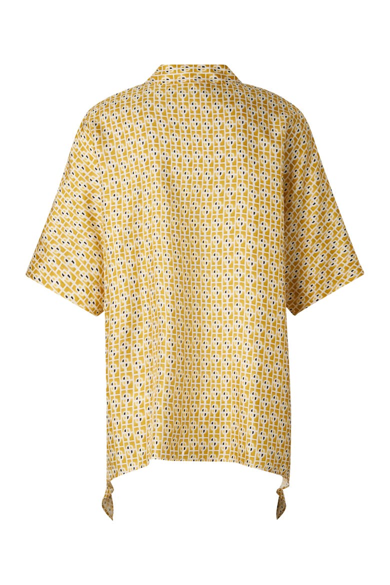 Elvira Silk Blouse, Alternate, color, Yellow/cream