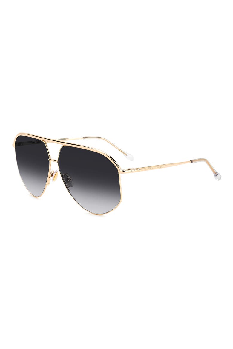 Wild Metal 64mm Gradient Oversize Aviator Sunglasses, Alternate, color, 0000-9O