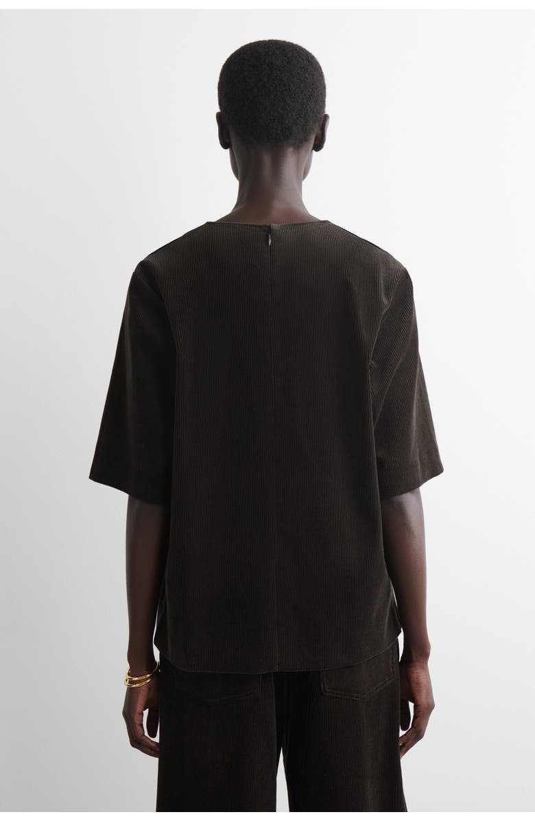 COS Corduroy Top, Alternate, color, Dark Brown