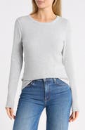 Melrose and Market Exposed Seam Long Sleeve T-Shirt