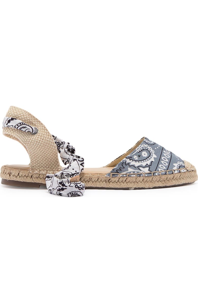 Nine West Meow Bandana Espadrille Flat, Alternate, color,