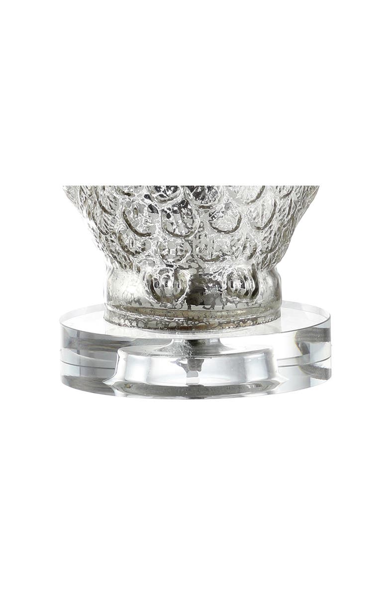JONATHAN Y Night Glass/Crystal LED Table Lamp, Alternate, color, Silver/Ivory