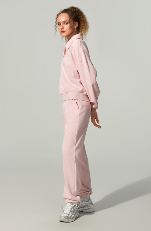 Lilysilk Heirloom '89 Polo Sweatshirt In Pink