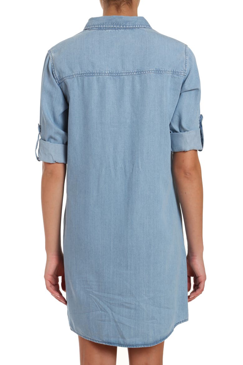 Lara Chambray Shirtdress, Alternate, color, LIGHT TENCEL DENIM