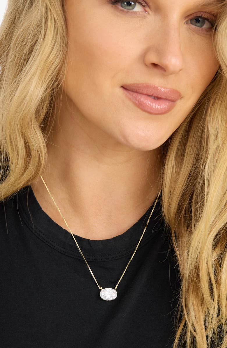 Melinda Maria Hello Gorgeous Cubic Zirconia Pendant Necklace, Alternate, color, 