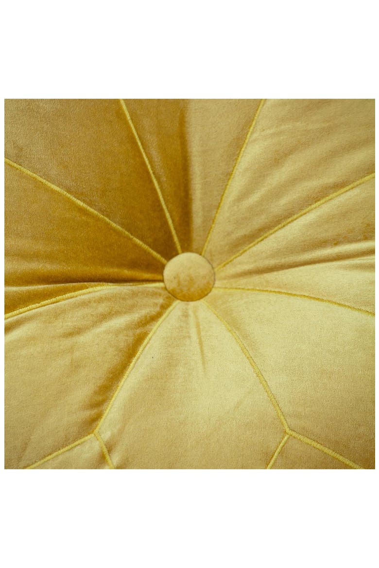 Dorte Transitional Bright Yellow Floor Pillow, Alternate, color, BRIGHT YELLOW
