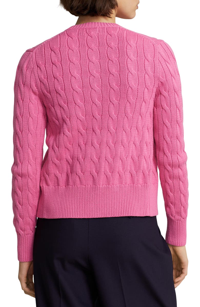 Polo Ralph Lauren Cable Knit Cardigan, Alternate, color, 