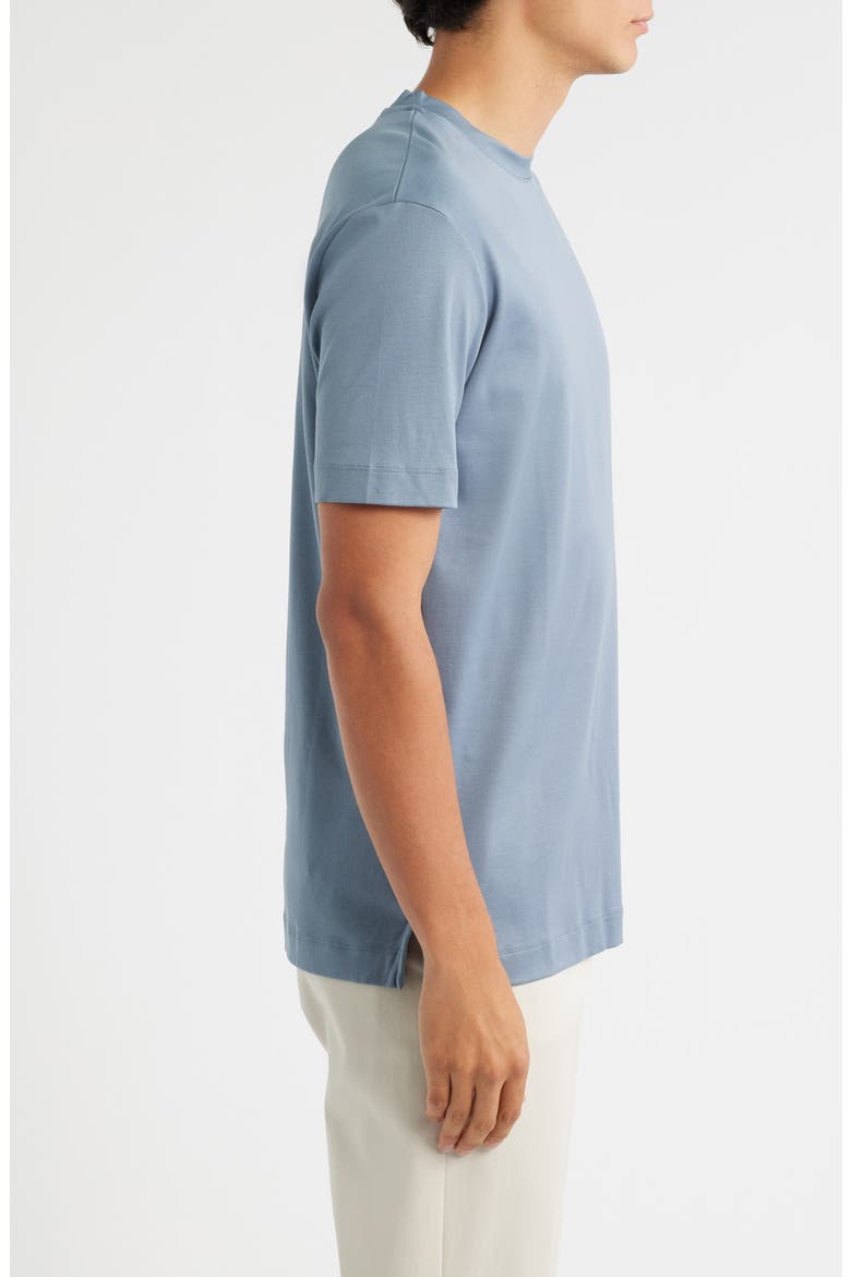 AUR1 Solid Cotton T-Shirt, Alternate, color, STEEL BLUE