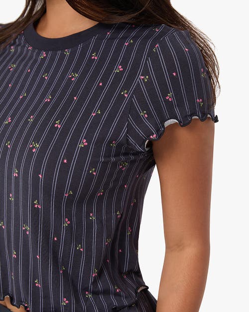 Weworewhat Boxy Baby Tee In Dark Navy