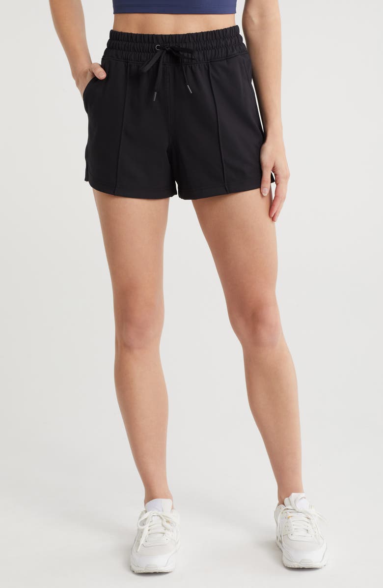 YOGALICIOUS Lux City Life 4-Inch Shorts, Main, color, Black