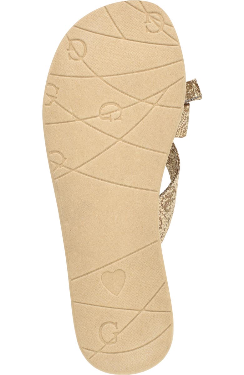 GUESS Tuta Flip Flop, Alternate, color, Gold 710