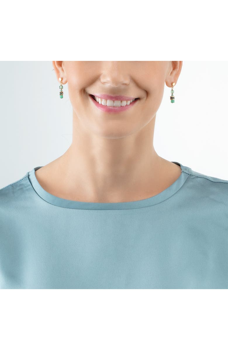 COEUR DE LION Earrings Mini Cubes Earrings, Alternate, color, Green