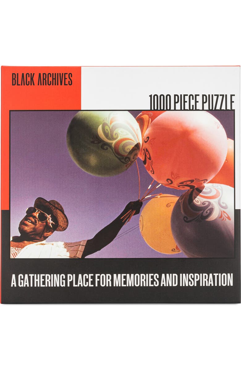 Big G Creative Black Archives, Man With Balloons, 1000 Piece Puzzle, Alternate, color, Multicolored