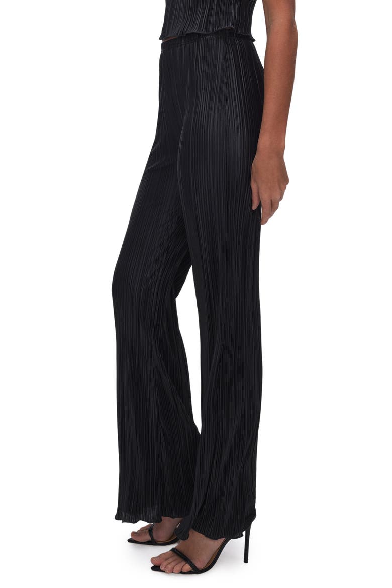 Always Fits High Waist Plissé Pants, Alternate, color, BLACK001