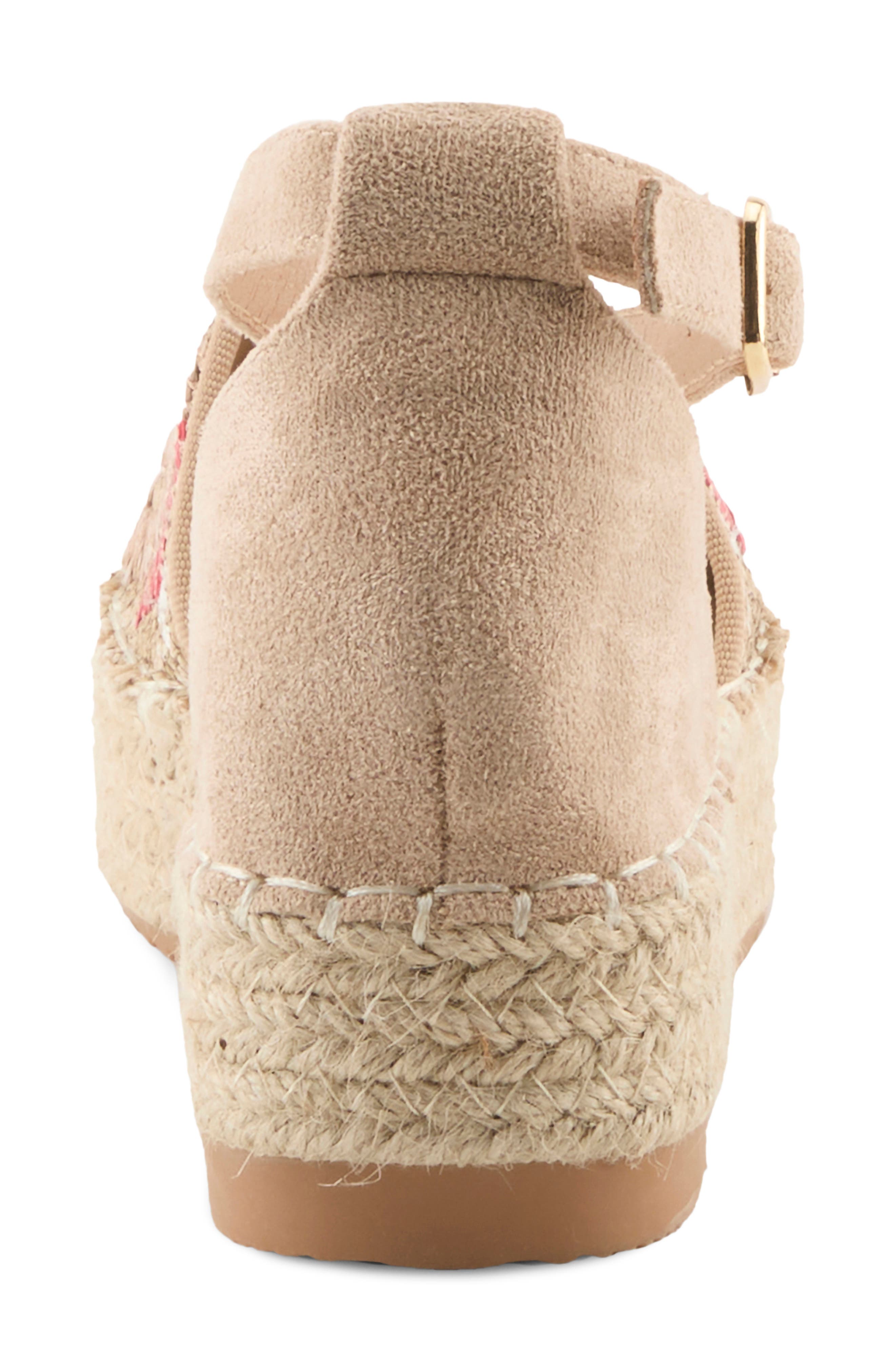 AZURA BY SPRING STEP Endless Luv Espadrille Platform Sandal, Alternate, color, Beige Multi