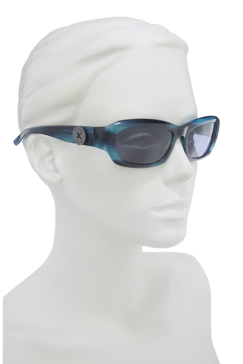 58mm Polarized Square Sunglasses, Alternate, color, BLUE BLUE BLUE
