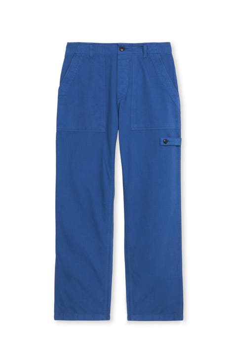 Jerryt Herringbone Cotton Fatigue Trousers