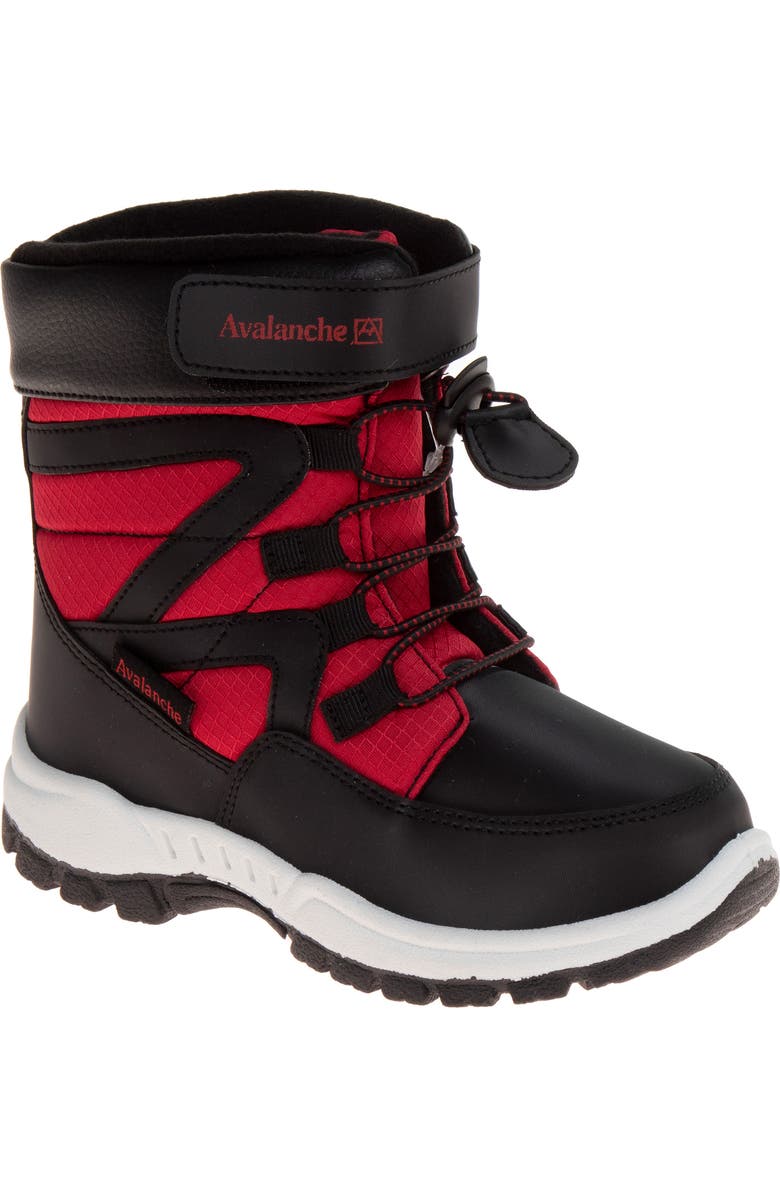 AVALANCHE Kids' Avalanche Snow Boot, Main, color, Black/Red