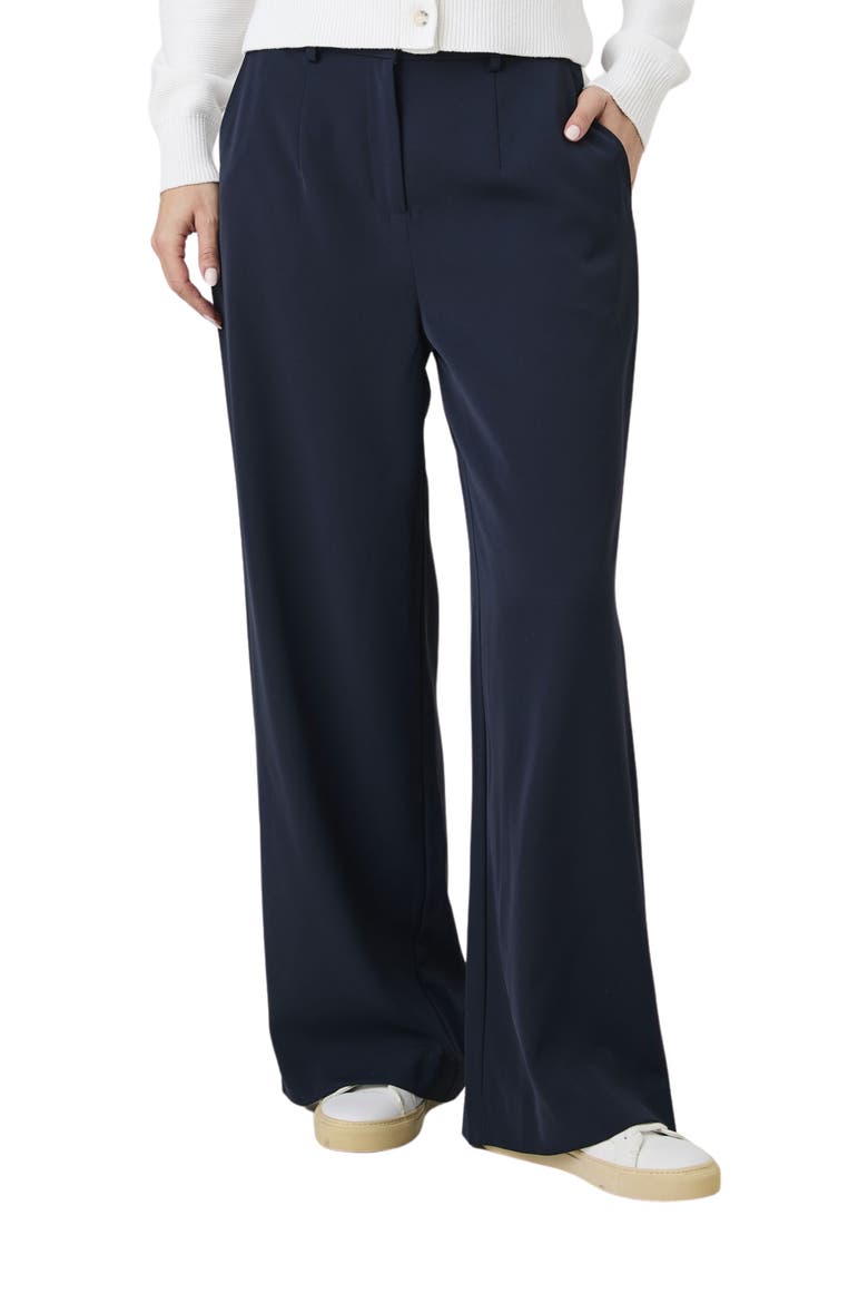 Stripe Side Pants, Main, color, NAVY PINSTRIPE/WHITE