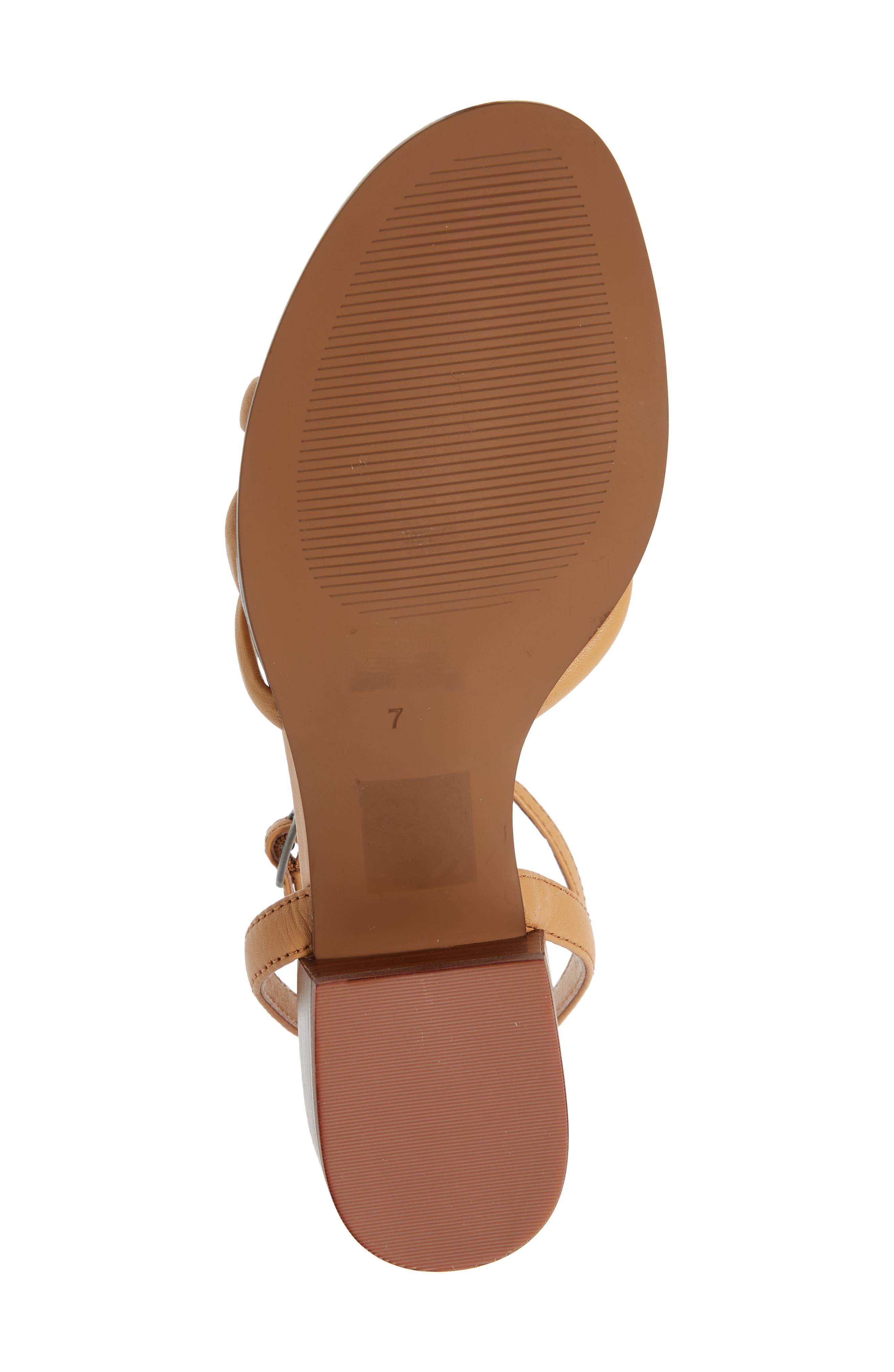 Ankle Strap Sandal, Alternate, color, AMBER BROWN
